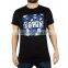 latest black garment washed print promotion t shirts