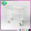 Luxury Bar Wine Trolley Room Service Trolley Transparent Housekeeping Trolley