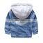 hot sell winter children fashion denim coat kids handsome jacket for boys