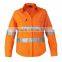Cheap Wholesale Long Sleeve Safety Reflective Work Uniform Shirt