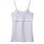 high quality various color cotton/spandex spaghetti strap women white tank top