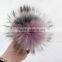 Myfur New Arrival Wholesale Super Fluffy Extra Large Raccoon Fur Pom Poms Specially For Beanie Hat Fashionable Stylish Pompoms