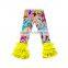 wholesale giggle moon new pants design for girl fall and winter children girls cotton triple ruffle Cartoon printing pants