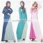 women elegance muslim dress/women long sleeve abaya kaftan dresses/ islamic muslim gown