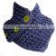 ladies handmade button acrylic knitted infinity neck warmer
