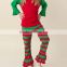 2016 yawoo green and red cotton outfit and 18 inch doll girls clothes kids children christmas pajamas