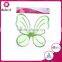 Hot selling greem artificial flowers butterfly wings for baby girls Green fairy wing