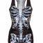 Manufacturer sale attractive style fashion skeleton sleeveless rock T-shirt
