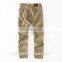 Men's slub cotton pants tapered fit casual pants mens slim fit pants
