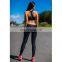 Women Workout Yoga Fitness Leggings High Waist Solid Pants Fitness Elastic Splicing Peach Heart Shaped Slimming Trousers