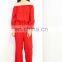 2015 new comes hot sale trendy off shoulder long sleeve woomen jumpsuit