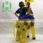 New products yellow inflatable giraffe costume Polyester costume animal costume for kids and adult