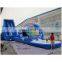 Giant blue wave slide Aier Long 23m Inflatable Water Slide with pool