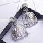 Ladies fashion Exaggerated modellinng Personality Metal birdcage earrings