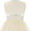 Grace Karin Full-Length Sleeveless Ivory Voile Satin Long Flower Girl Dress Baby Girl Summer Dress CL4491-2