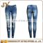 Ladies Jeans Denim Skinny 2016 Cotton Stretch Women Bleach Proof Ripped Jeans Wholesales Apparel for Women