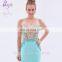 2017 new style sweetheart beaded lace long length mint mermaid prom dress 2017