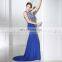 2017 Latest Design Mermaid Royal Blue Embroidered Evening Dresses LX381