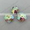 DZ-3032 flower shape middle holes crystal sew on rhinestones for dresses