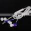 Glowing earphone, flashing stereo headset, shiny lighting flash headphone for phones