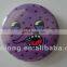 lovely smile face printable custom logo tin metal button badge with safety pin