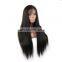 Factory price 100% Brazilian human virgin 9A grade lace fornt wig in silky straight no chemical process hair