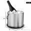 Stainless Steel Ice Bucket With Tongs - 3 Liter Double Walled Insulated with Airtight Leak Resistant Lid and Carrying Handle – Mirror Polish Finish – Elegant Gift