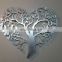 Unique laser cut heart shaped Tree Heart Metal Abstract Wall Art Decor