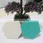 Customized colorful hexagon felt coasters