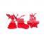 wholesale laser cutting colorful sock shape pendant felt christmas tree decoration