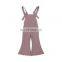 Girls Strap Sleeveless Bell-Bottom Flare Jumpsuit Romper Overall