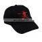 Promotional cotton twill flat embroidery dad, skull logo dad hat