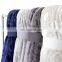 Highly quality Polyester Printed light grey Flannel Fleece brushed Blanket