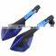 cafe racer Universal Motorcycle Rearview Side Mirror 8mm 10mm Blue glass Anti-vertigo Mount Tool Bolts