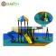 Patio Swing With Plastic Slide Outdoor Garden Kids Swing Set Playground for Backyard JMQ-G085A