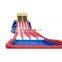 4 Lanes Giant Adult Water Slip n Slides Beach Used Extra Long Inflatable Slip and Slide With Pool
