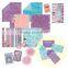 DIY Craft Set Pink & Purple Charming Fabulous Flowers Scrapbook Kit