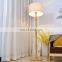 Wholesale price Sample design Floor Lamp with wooden rattan wicker floor standing lights from Zhongshan lighting factory