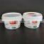food grade transparent plastic jars for ice cream with lid