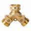 Brass Hose Pipe Tool 2 Way Connector 2 Way Tap Garden Hoses Pipes Splitters