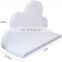 china factory supplier Wall Mount Nursery Handmade White Wooden Cloud Shelf