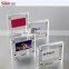 Clear Acrylic Square Magnet Photo Frame Display Stand Plexiglass