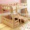 Wholesale Multifunctional Safety Children Furniture Set Wooden Bunk Bed for Kids with Desk and Wardrobe