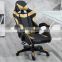 best price comfortable  adjustable ergonomic gamer racing leather pu pink swivel computer gaming chair with footrest
