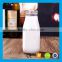 Empty glass juice bottle clear glass 500ml milk bottle with silicone cap