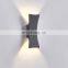 Post Modern Wall Mounted Spot Up and Down 6w Wall Style Indoor Lighting Black LED Wall Lamps