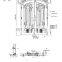 french front entrance gate security impact rain glass steel frame exterior popular swing wrought iron double doors with handles
