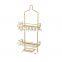 2 Tier Chrome Plated Stainless Steel Wire Bathroom Wall Rack Organizer Shelf Hanging Shower Storage Rack