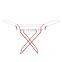 Butterfly type indoor clothes hanger for drying clothes on balcony