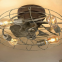 Retro ceiling electric fan light
